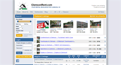 Desktop Screenshot of clemsonrent.com